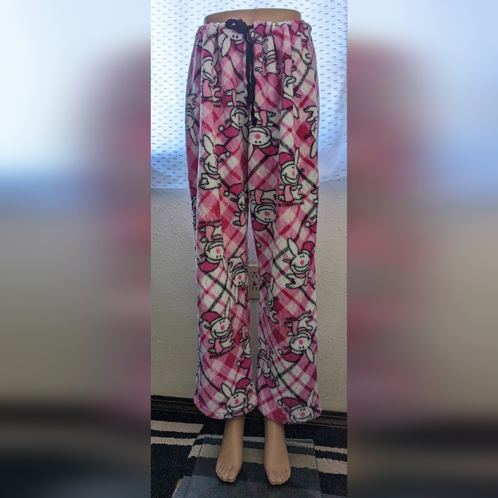 Happy Bunny 2XL Fuzzy Lounge Pants